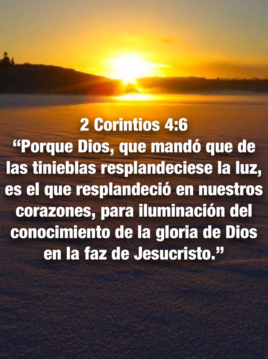 Carmenlop20's tweet photo. 2 Corintios 4:5
“Porque no nos predicamos a nosotros mismos, sino a Jesucristo como Señor, y a nosotros como vuestros siervos por amor de Jesús.” https://t.co/563VXOJ8VY