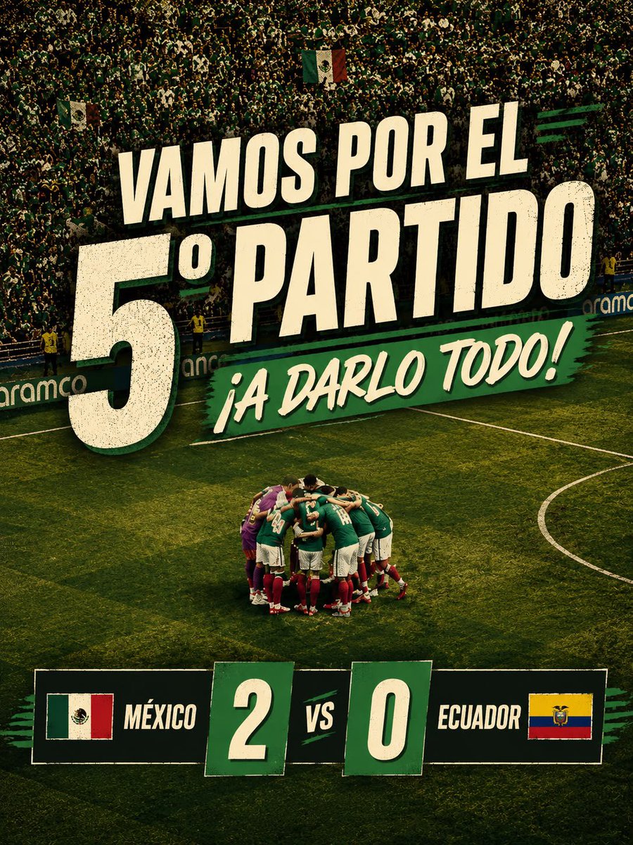 AlfonsoMtz_Mx's tweet photo. 🥅 Este segundo tiempo, ¡vamos a darlo todo! ⚽️✨
#SomosMéxico🇲🇽 https://t.co/uCFsa9qy0H
