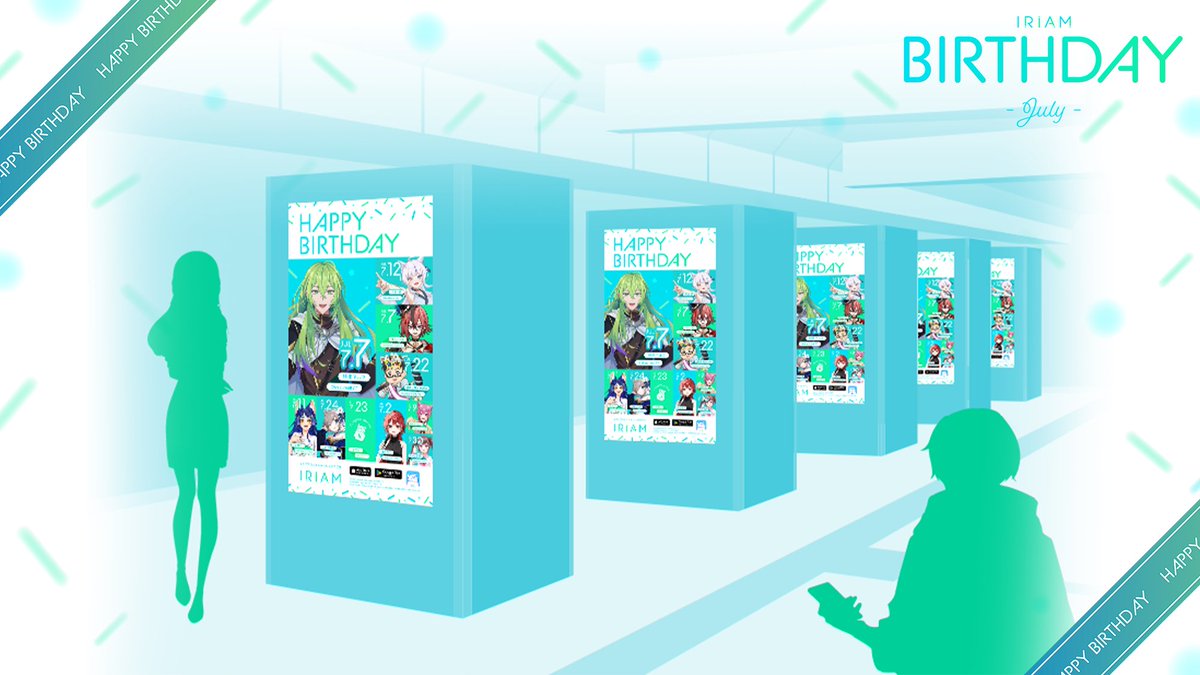 iriam_event's tweet photo. 【🎂IRIAM Birthday広告 掲載！🚇】

＜7月＞生まれのライバーさんを
お祝いするサイネージ広告が
『東京メトロ 秋葉原駅』に掲載中です！🎉

期間🎁7/1(水)〜7/31(金)

お写真を撮られた方は
#IRIAMBIRTHDAY で投稿して
ライバーさんをお祝いしませんか？💝 https://t.co/jf1N2a2I7W