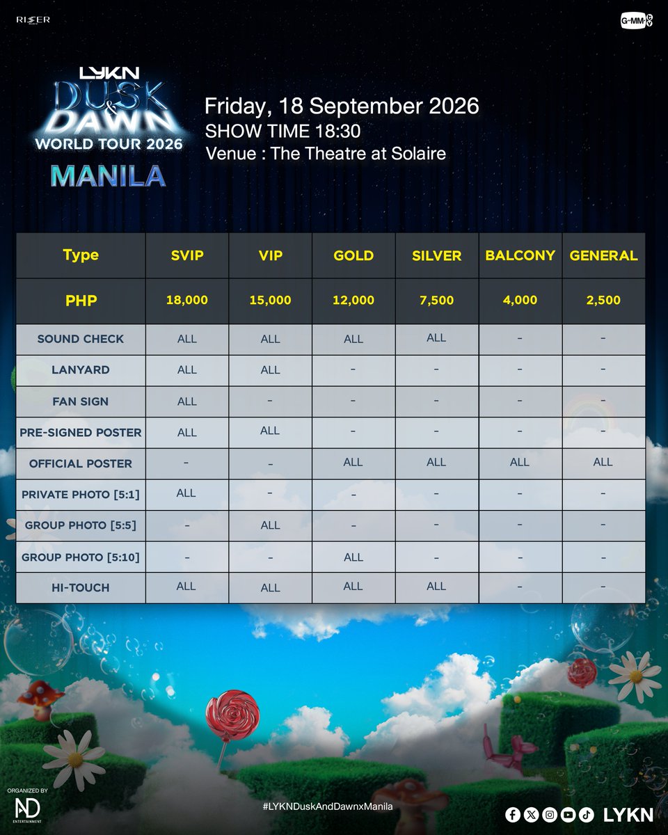 JaiAssists's tweet photo. 🎟️LYKN DUSK AND DAWN WORLD TOUR IN MANILA #LYKNDuskAndDawnWorldTour2026 #LYKNDuskAndDawnxManila

🔗TPA FORM: https://t.co/R9gTBfZnrP
🔗PROOFS: https://t.co/4jcYNrJ70H 
 
‼️ Please read the infos carefully before submitting your form/s.
‼️ SEND US A MESSAGE IF LINK IS NOT WORKING

🙋🏻‍♀️PROXY PASABUY PASABAY PABILI HELP TO BUY WTS LFB DIRECT LINK LOW TO NO QUEUE BYPASS