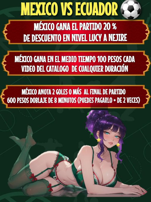 PLANETA HENTAI DOBLAJES (COM ABIERTAS ) - MEXICO VA GANANDO EL 2DO TIEMPO 💦❤️😳 LA promo de enmedio ya se desbloqueo Todo doblaje a 100 pesos Te dejo el catalogo https://t.co/CrxFugD689 https://t.co/6OnY9c6mTT