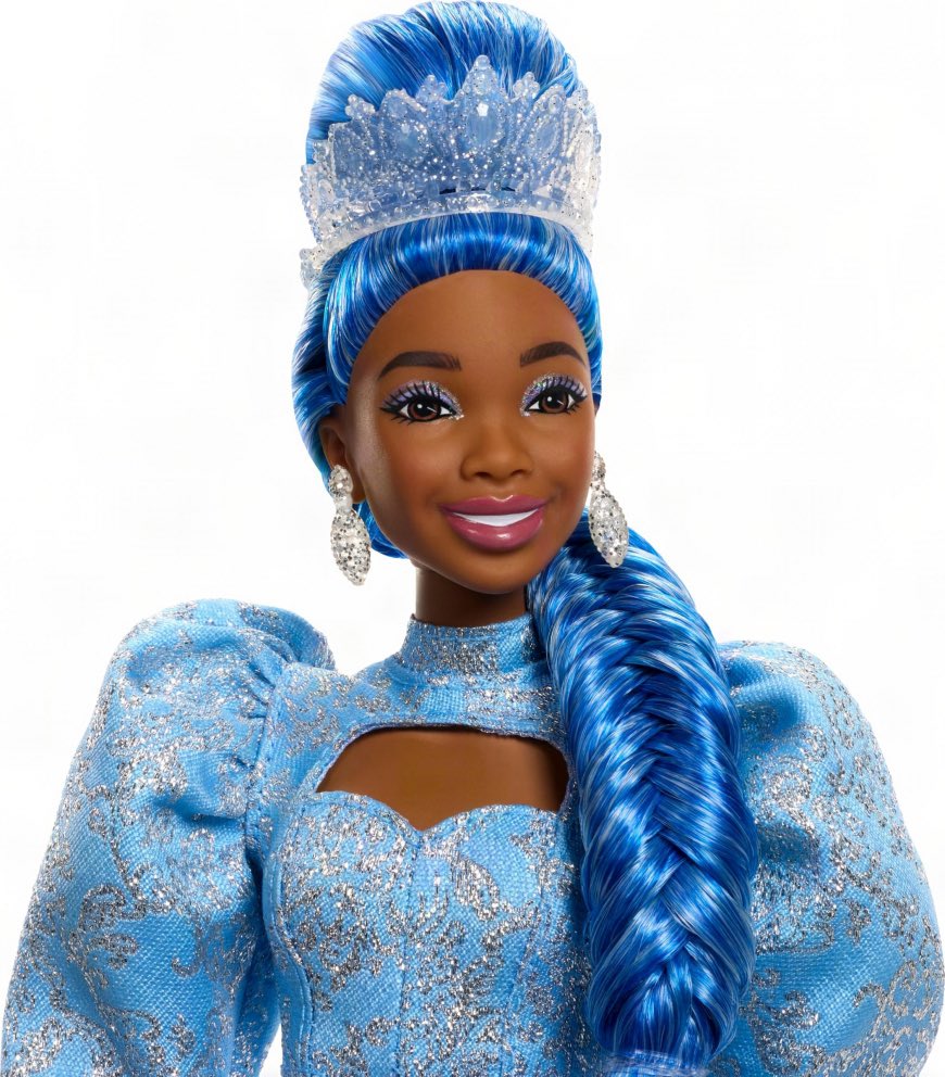 BrandyLegion's tweet photo. First look of Brandy’s new Barbie doll as Cinderella for @descendants Wicked Wonderland 🩵 https://t.co/ihje0XcdaS