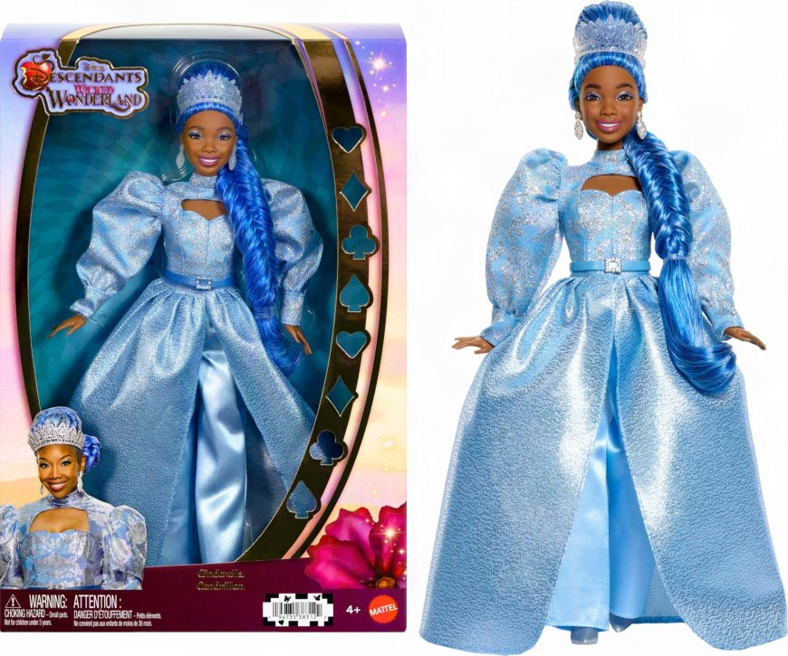 BrandyLegion's tweet photo. First look of Brandy’s new Barbie doll as Cinderella for @descendants Wicked Wonderland 🩵 https://t.co/ihje0XcdaS