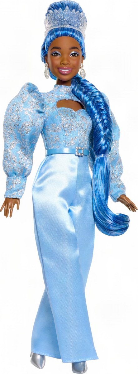 BrandyLegion's tweet photo. First look of Brandy’s new Barbie doll as Cinderella for @descendants Wicked Wonderland 🩵 https://t.co/ihje0XcdaS