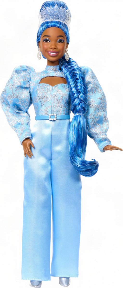 BrandyLegion's tweet photo. First look of Brandy’s new Barbie doll as Cinderella for @descendants Wicked Wonderland 🩵 https://t.co/ihje0XcdaS