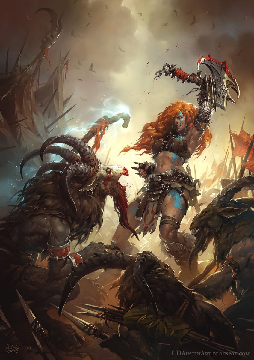 cimerians's tweet photo. Barbarian - Laurel D. Austin
#Diablo https://t.co/ZUbn0wsOg6