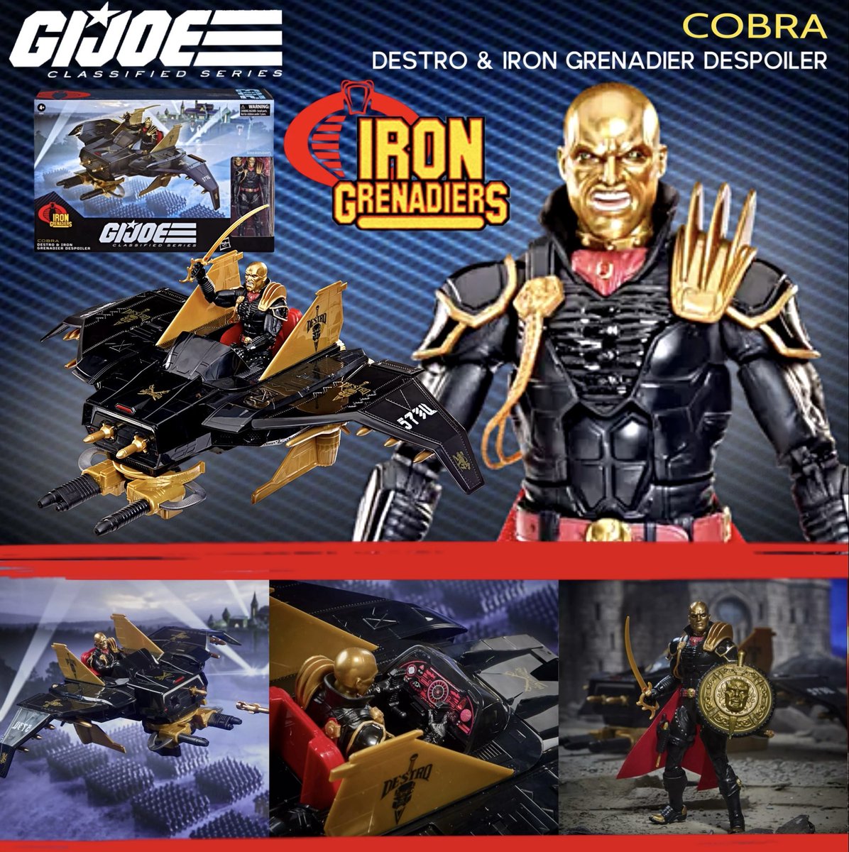 ToyWanderer's tweet photo. 🚨 NOW SHIPPING 🚚
Currently IN-STOCK Amazon
Destro & Iron Grenadier Despoiler
💥 ~ $109.99 ~ 💥
https://t.co/9CfVMGnaSa
GI Joe Classified Series 🪖 #203
#ad #Hasbro #gijoeclassifiedseries #gijoe #actionfiguredeals https://t.co/lPVpPFai1m