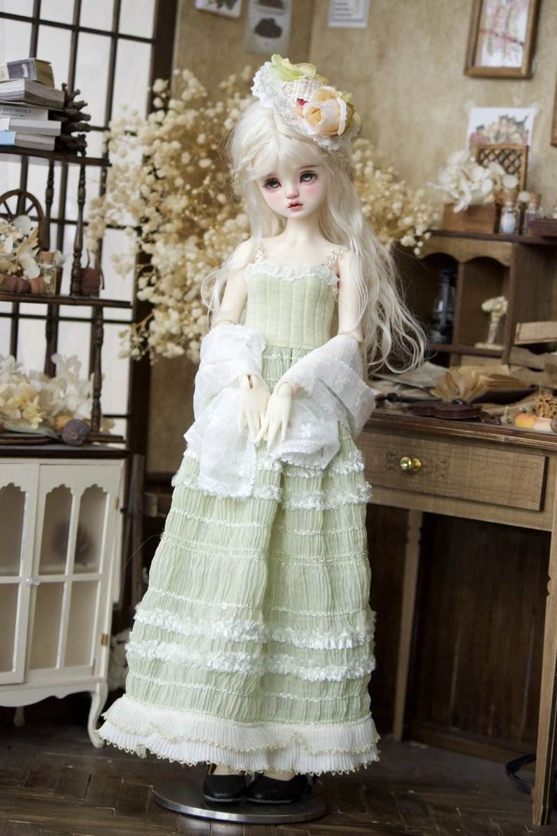 在庫/お洋服】 DOLK SELECT より、サマーグリーンワンピースドレス