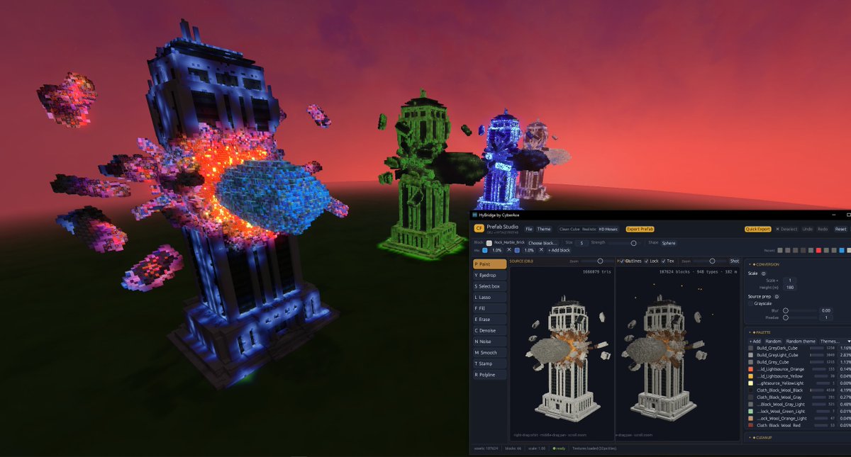 cyberaxe's tweet photo. #Hytale CyberPrefab Studio - Modern Building destruction.
Obj to CyberPrefab Studio to game.
#HytaleModding @hytale #hytaletools #hytalemaps #prefabs #HyBridgeIDE https://t.co/Oy9Dkbhi1O
