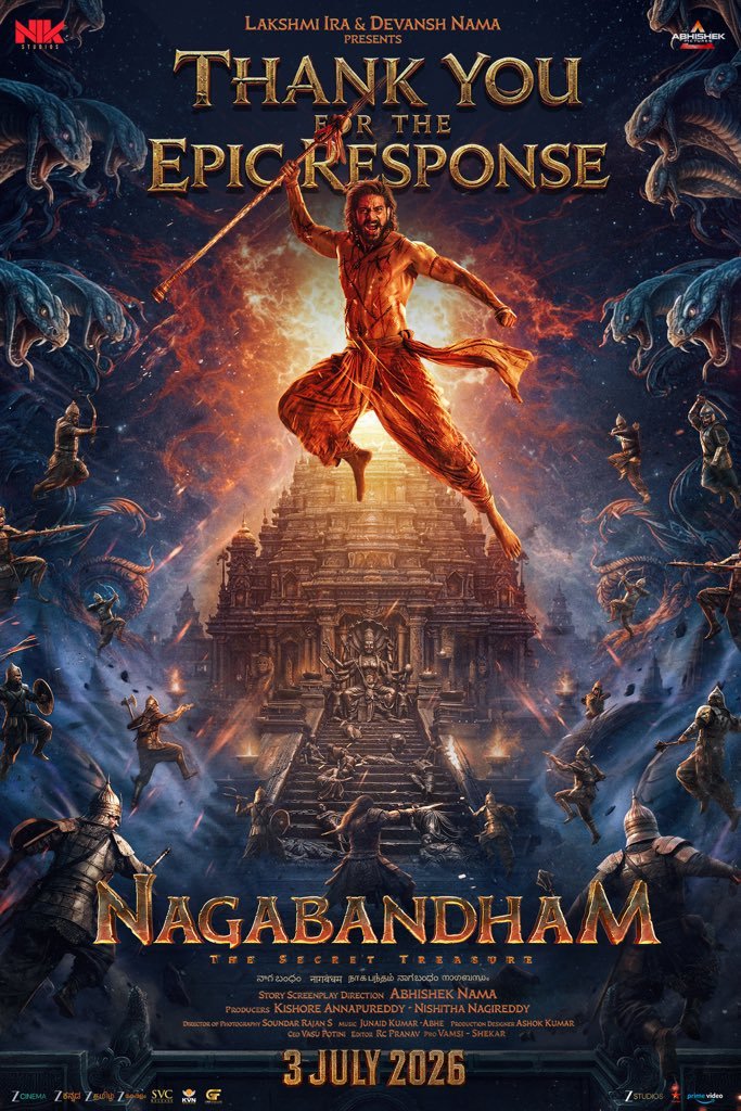 vinayvenkat6's tweet photo. 👉👉#NBKCULTVINAY 👈👈

 🐍 GIVEAWAY ALERT 🐍 

👉5 tickets for #Nagabandham

👉Repost & Like this tweet  

👉Tag atleast 3 of your friends

👉You Should be my follower 

WINNERS WILL BE CHOSEN AT RANDOM & ANNOUNCED SHORTLY 👍

Note :Each person will get one ticket only & You Should be my follower🤝

🤍THANK YOU🤍

#Nagabandham