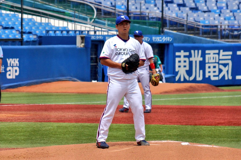 bstanekuro's tweet photo. 2026.06.30
都市対抗野球東京都２次予選
東京ガス
髙橋佑樹投手
川越東高-慶應義塾大

2次予選では初の神宮ボンバーさん
大量援護のなか冷静にアウトを積み重ねていく姿はさすがのひとこと
ボンバーさんナイピっす

#東京ガス野球部
#髙橋佑樹 https://t.co/uwNYMB94V2
