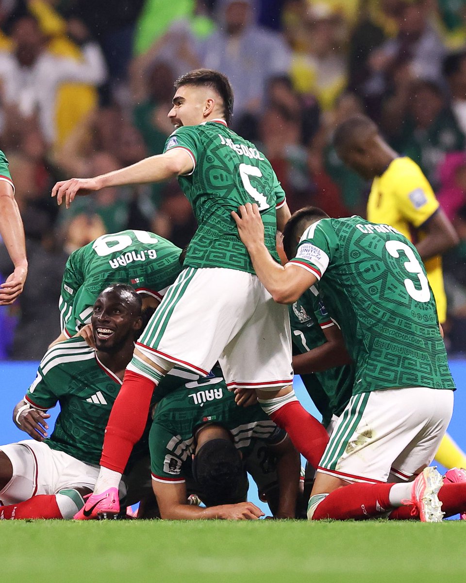 joserra_espn's tweet photo. 4 PARTIDOS, 4 VICTORIAS, 0 GOLES RECIBIDOS. 

México sigue invicto en esta Copa del Mundo. Un equipo que ataca, domina y no concede. https://t.co/g9OohBRaBE