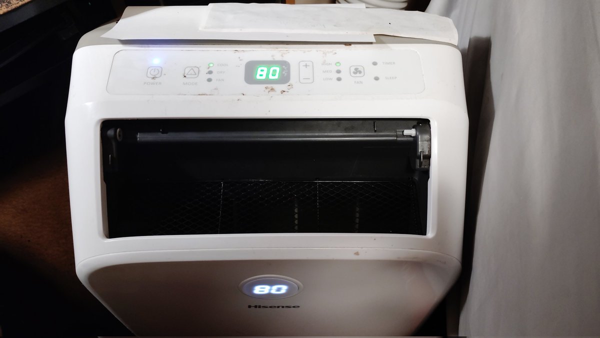 robbiestewart89's tweet photo. Mom &amp; I R having 2 stay off  PC's 4 next few days. Not enough juice 2 pwr them &amp; 2 portable A/C units. Already took out Control Panel on dryer. Just something else I'll have 2 fix. All b/c compressor went out on main A/C unit. Nside unit also has 2 B replaced due 2 bad condenser https://t.co/7ogoSKG0fH