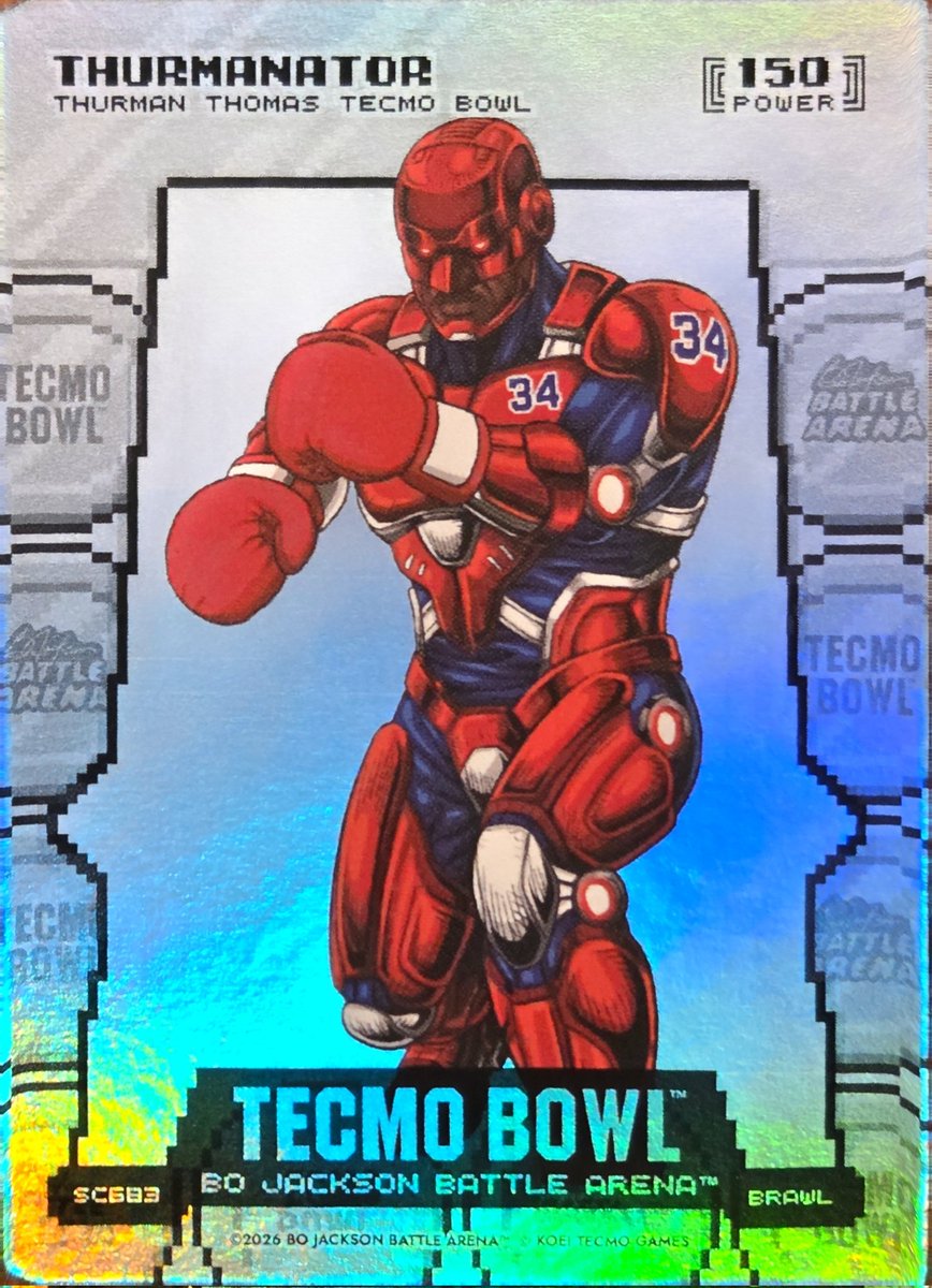 ToddThurman's tweet photo. I pulled my card from @BoJackson Battle Arena. Hold on. Being told it's actually @thurmanthomas's card. We can share. https://t.co/ny7rlJGytv
