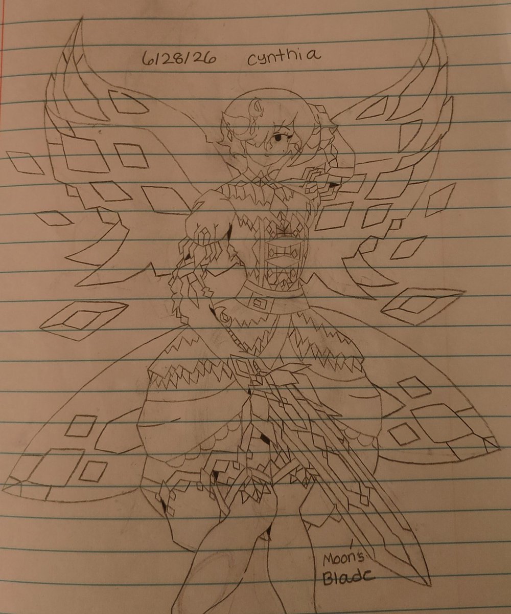 TeeWilson9's tweet photo. @bykathya Redesigned one of my OCs, Cynthia! https://t.co/FmM5EWlULC