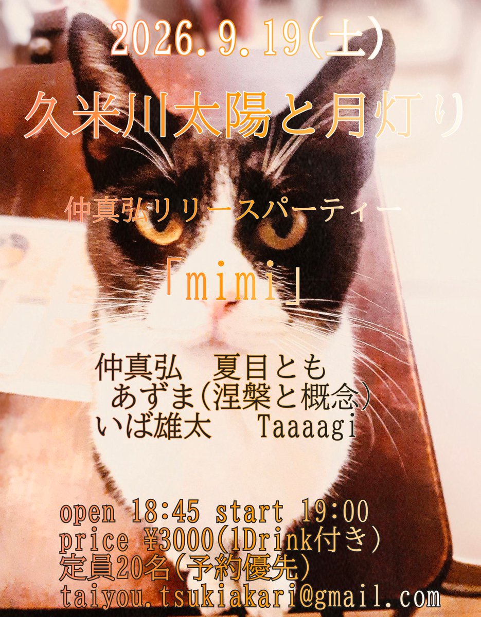 魔女houseの癒し猫ミミちゃん。虹の向こうから見ててね。
