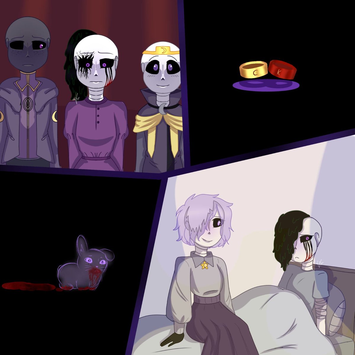 Lisy_ArtXD's tweet photo. Change of scenery 🦋🖤
#Nightkiller #LuxSans #Fanchild #Au #Kenig https://t.co/LfJkzqE5Gf