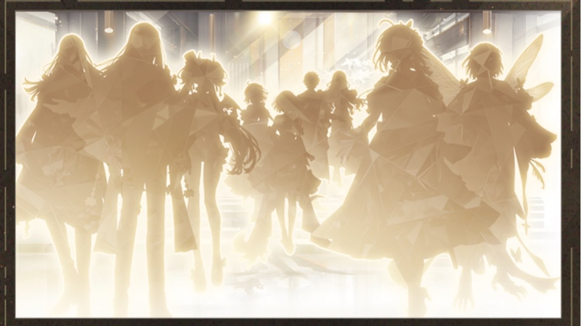 fgo5language's tweet photo. #fgo中国版 の10周年を前に描き下ろしイラストのシルエットが公開されました！

今年は9人が描き下ろしイラストに登場するようです！

また、発表は9日の10周年開幕直別公式生放送で行われる予定ですので、それまでは予想の時間ですね https://t.co/mruTjGzdns