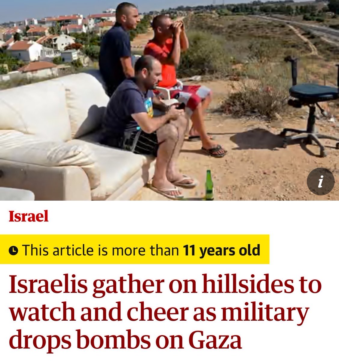joshlearn's tweet photo. @TheOhioRob @NBCNews @JoaquinCastrotx When there are no Palestinians left, these are the people who will claim they left gaza of their own accord. “They’re not all dead. They moved away and left their centuries old homes and orchards for us to bulldoze. No really, they’re living happily is some other place” https://t.co/8NiRvQkAuu