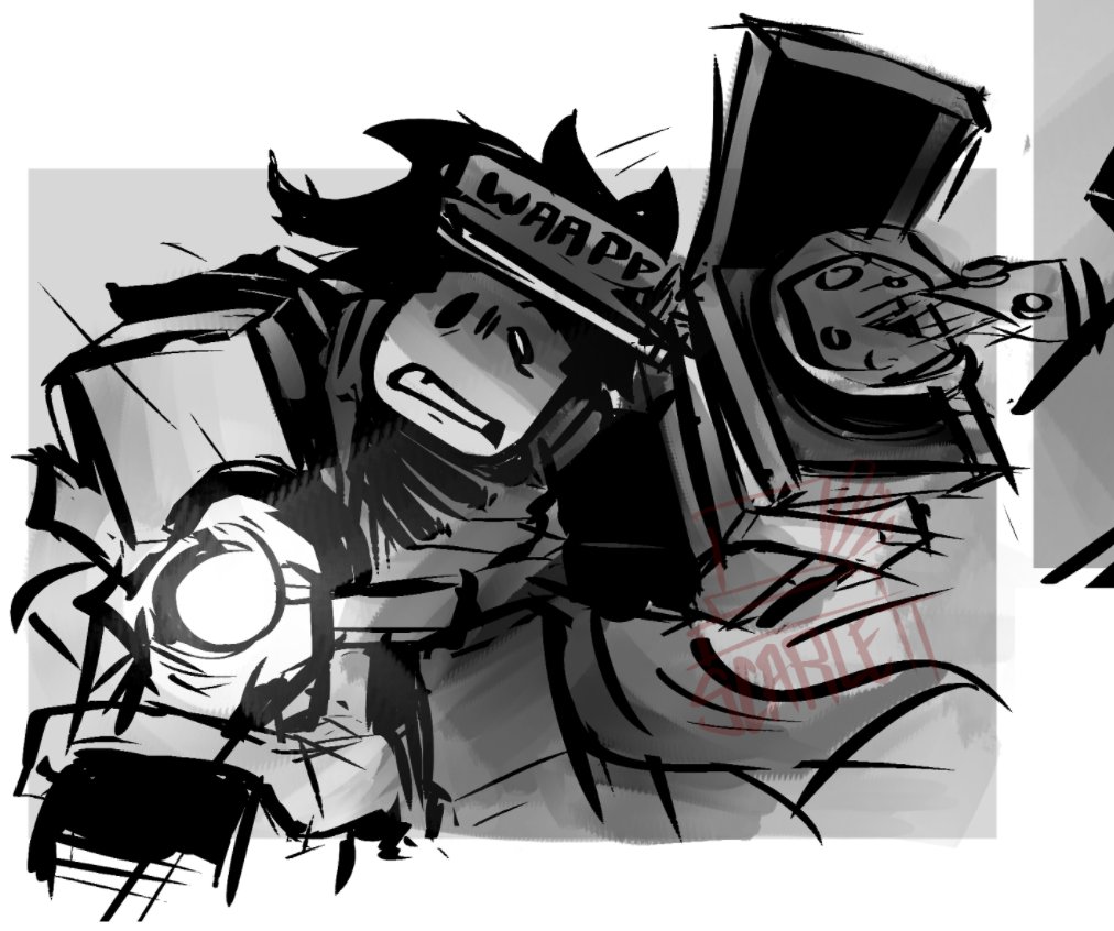 SCARLETBOARD's tweet photo. DUED1 &amp; SERANOK DOODLES.
#theremainsofrobloxia #tror #seranok #dued1 https://t.co/gC4l30R1QA