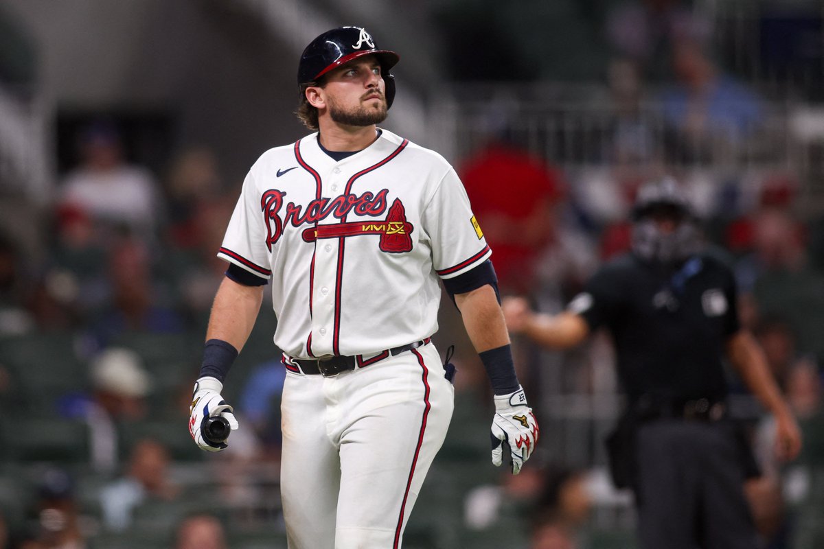 CrosbyBaseball's tweet photo. Atlanta's offensive ranks for the month of June:

Runs scored = 77 (30th, 10 below the next closest team)
Home runs = 19 (30th)
Batting average = .213 (30th)
OPS = .599 (30th)
Total bases = 249 (30th, 36 below the next team)
wRC+ = 65 (30th, 14 below the next team)

Yikes https://t.co/Hs3w1b26PL
