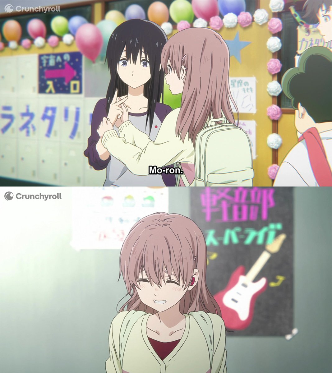 Crunchyroll's tweet photo. A teaching moment 👩‍🏫 (via A Silent Voice) https://t.co/YVV5jB1tTq