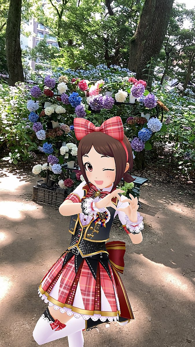 requests4248's tweet photo. #シンデレラガール総選挙2026
#咲き誇れ村松さくら
村松さくらをよろしくお願いします！
いよいよ投票券の獲得が始まりましたね

福岡市・筥崎宮あじさい苑から
#デレスポAR https://t.co/LYclh8PUMW