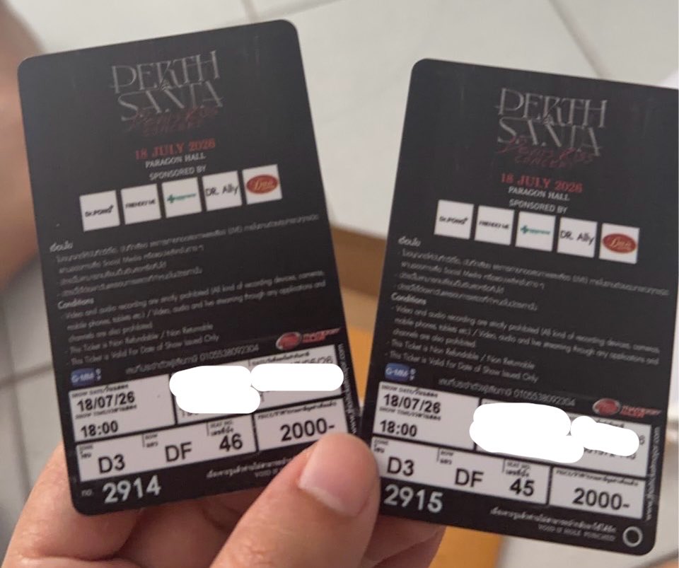 mammy_xq's tweet photo. ปล่อยบัตรต่อนะคะ โซน D3 46ใบติด บัตร2,000 วันที่18 (ปล่อย1ใบ โดนเพื่อนเทค่าา😭)

พร้อมส่งค่ะ นัดรับหน้างานได้ค่ะ
#PerthSantaConcert https://t.co/o4cEg3CVhE