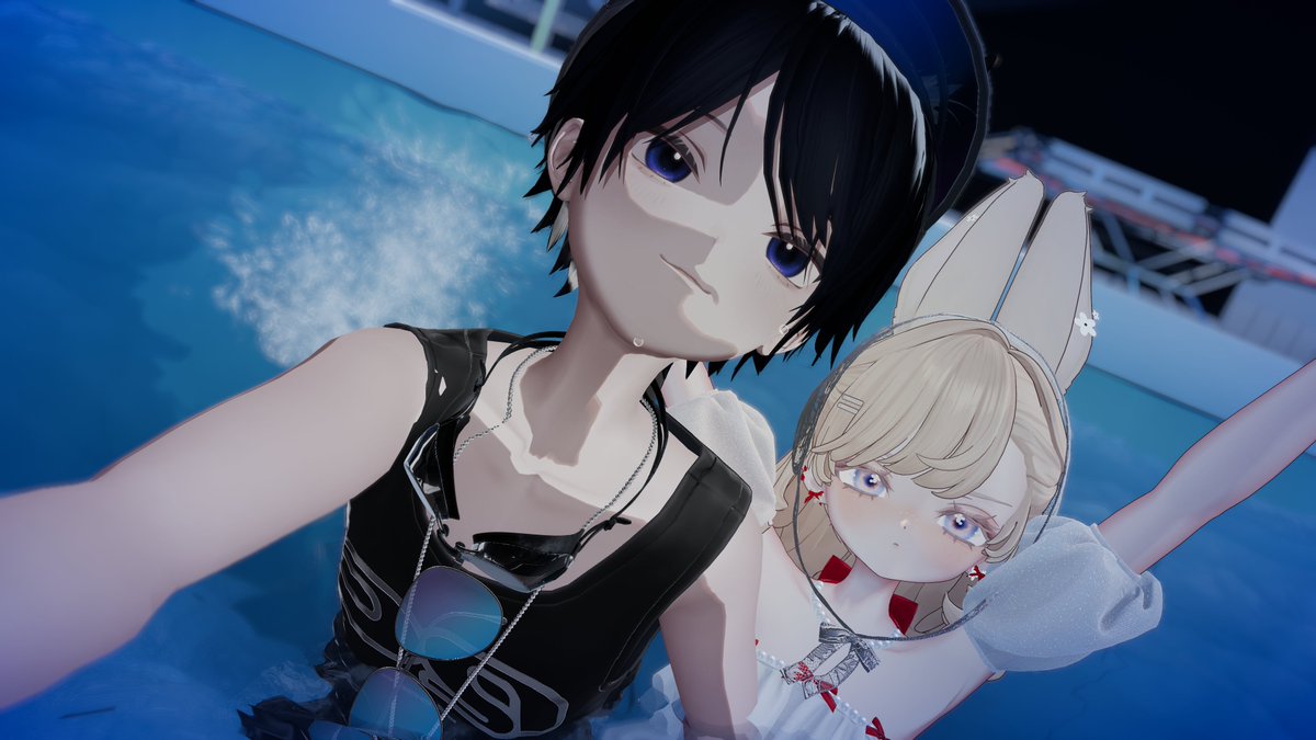 iku_rio__'s tweet photo. 昨日はフレンドとプール行ってきた！
ここのワールド水の表現凄くて久しぶりにゴーグル被っていったよ～楽しかった！ https://t.co/iMFb3w9yFd