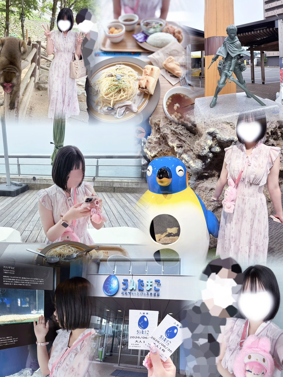 Zvm6E's tweet photo. 大分旅行➰🌷ハーモニーランド本当に楽しかった꒰ ͒⸝⸝ᴗ . ᴗ⸝⸝ ͒꒱♥ご飯も美味しくてぷくぷくなった(ﾉ)･ω･(ヾ)ﾓﾁﾓﾁ♥久しぶりにうみたまごにも行ったけど素敵な空間🐬🩵はじめての高崎山🐒特大ファンサ貰って💘ネ申💘虫が出た時の私の反応ダサすぎるから見て🙂‍↔️ぽちゃバレ不可避🫩 https://t.co/QY5uPiIo1e
