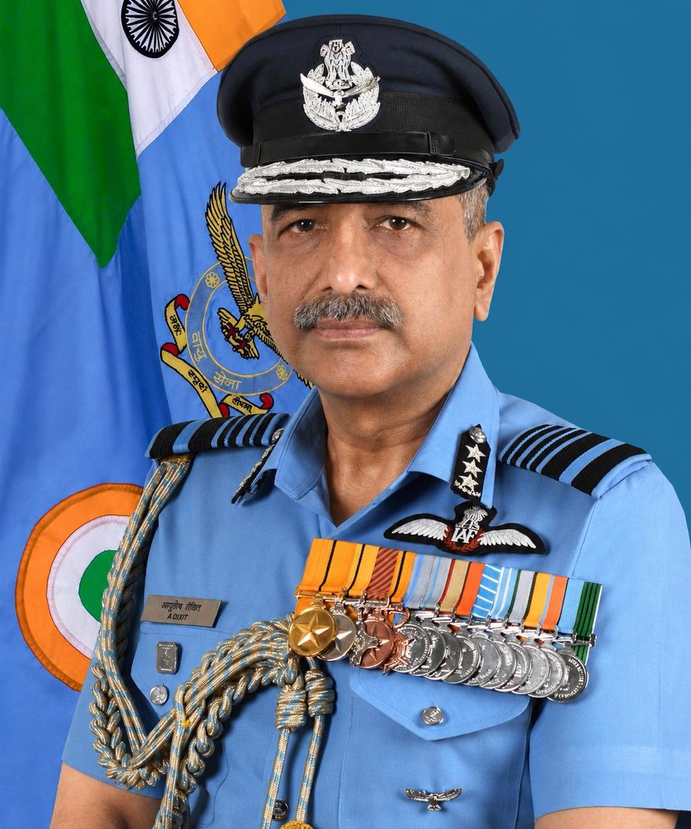 ANI's tweet photo. Air Marshal Ashutosh Dixit has taken over as the Vice Chief of Air Staff today. https://t.co/OXF8t0zvFY