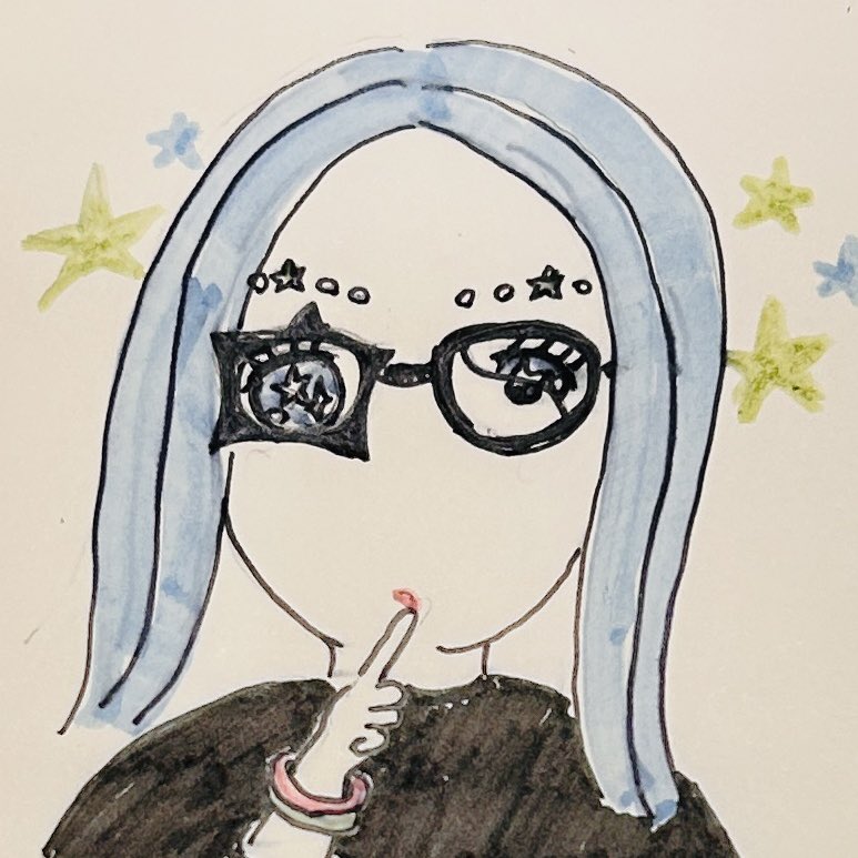shimico610's tweet photo. @oekakimovie_inc #キャラデザ
#イラスト好きとつながりたい

世界の真理を見通す瞳、まずは割れたメガネを直しましょう。
トレードマークの黒いワンピースはいつも前後ろ逆に着てしまうため、首が詰まり気味。
愛されキャラなので誰かが助けてくれて辿り着きたいところに必ず行ける、迷さんです。 https://t.co/HiegDtmKj0