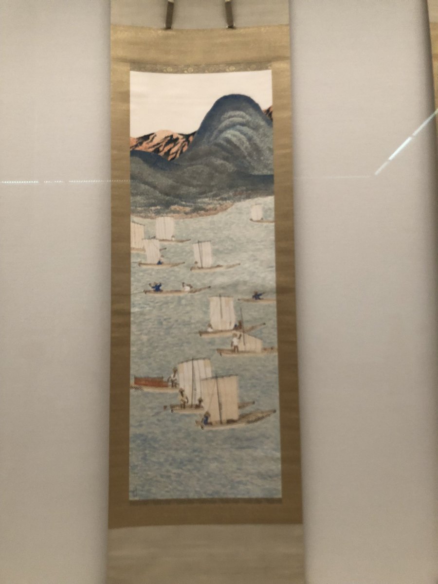 gtymk's tweet photo. 6/28 今村紫紅展@横浜美術館。以前から今村紫紅の描く木ってなんであんな感じなんだろう…と思ってたんだけど、まとめてドバッと、しかも画風のバリエーションがよくわかる流れで見たら「ああこれ文人画ミックスだったかあ…」って腑に落ちて面白かった。会期終了日滑り込み、間に合ってよかった。 https://t.co/DyTVLJ16hr