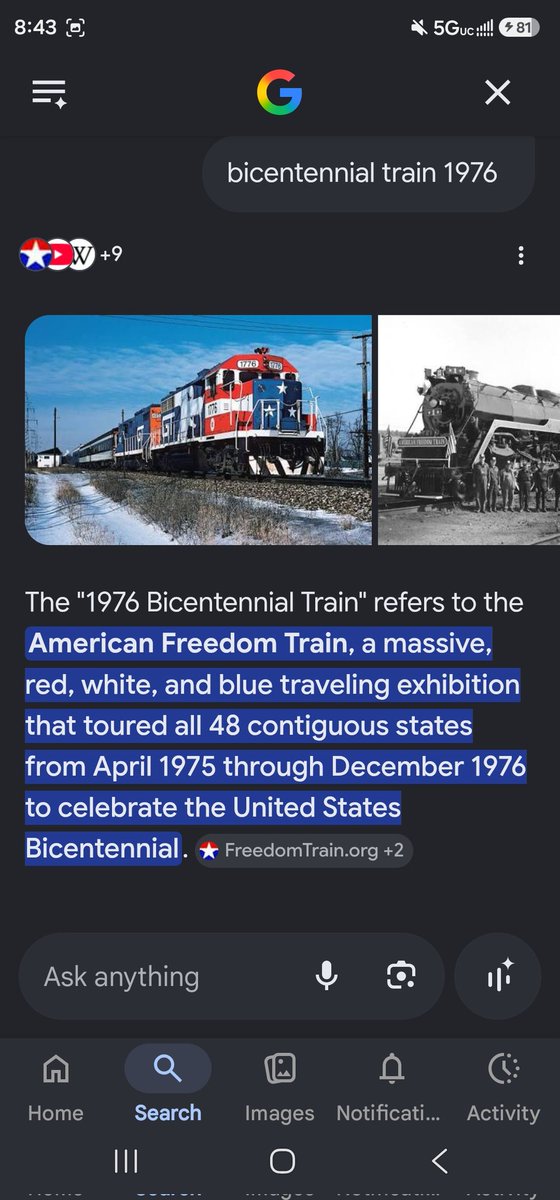 DrBonnyForrest's tweet photo. @BeschlossDC This train. I cried. I was 13. Freedom. History. https://t.co/6OfpJpgdZ6