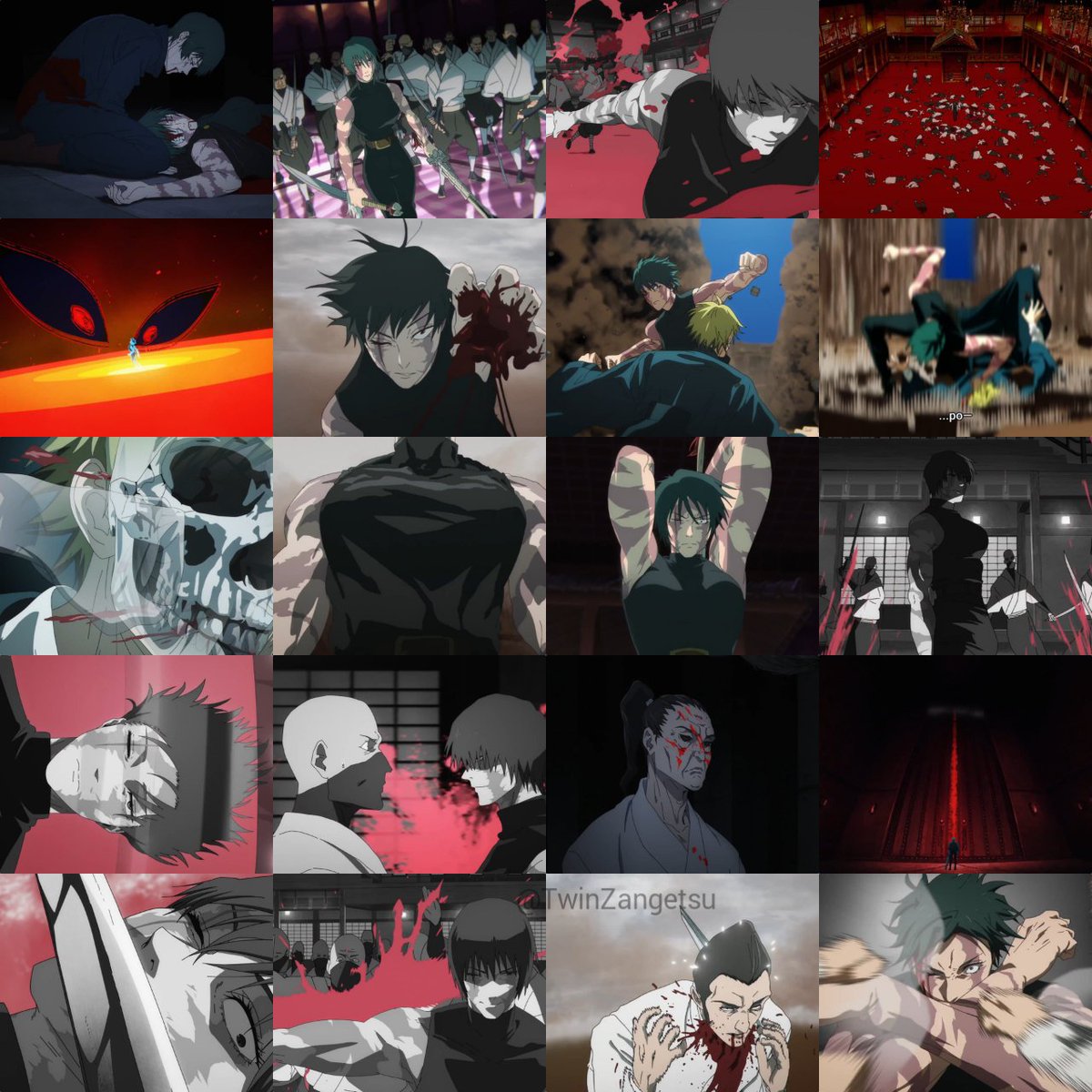 Mugen's whole life summed up in one grid . #呪術廻戦 #jujutsukaisen