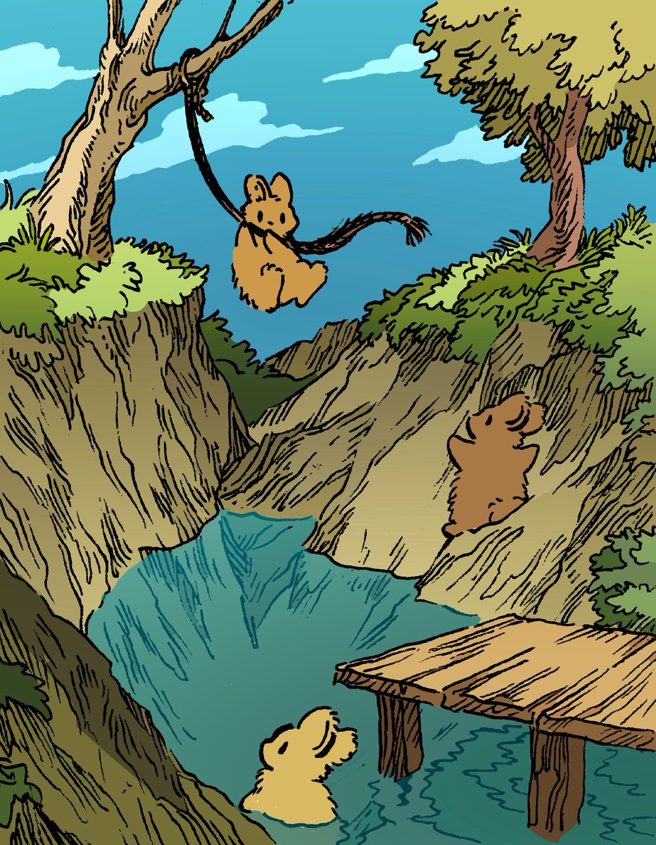 willquinnart's tweet photo. Daily bunny no.3366 takes a dive https://t.co/97EYjRYPG9