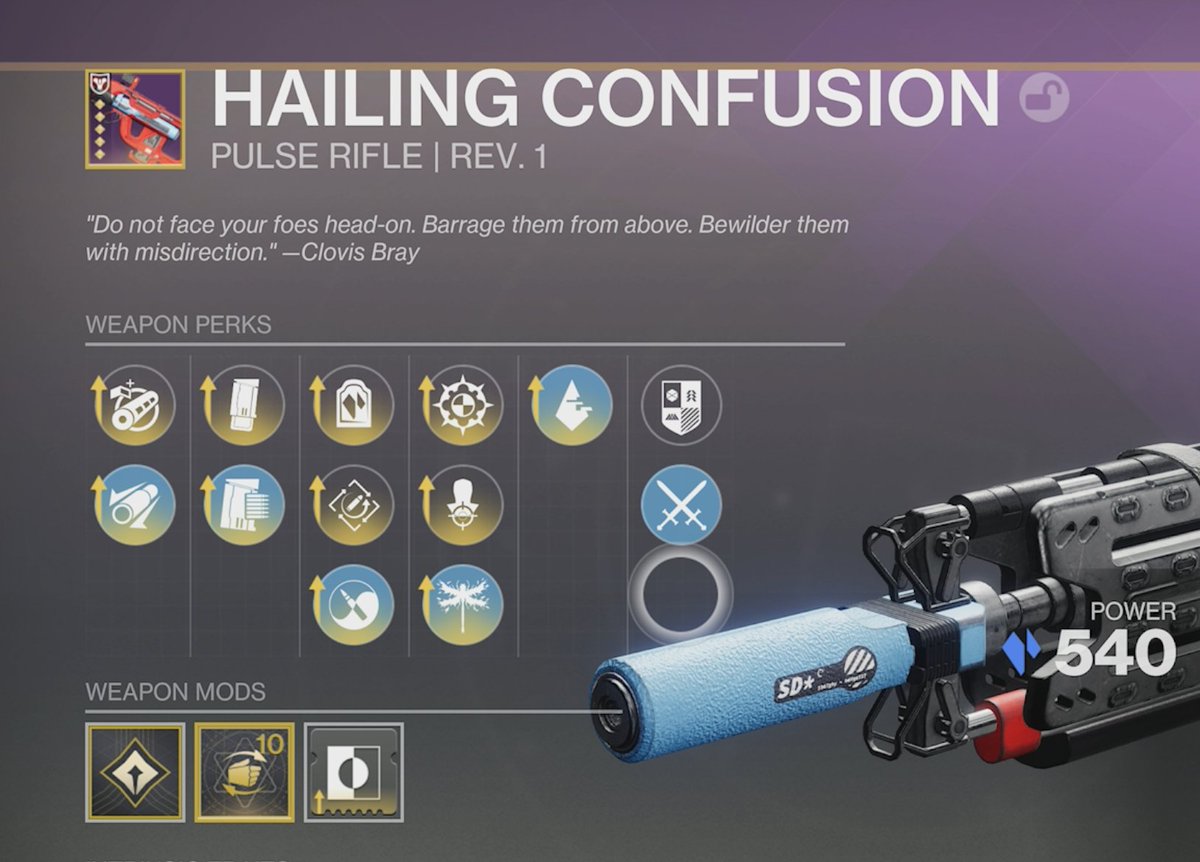 KnownAsSys's tweet photo. This gun is fucking INSANE by the way. Meganeura x3 on every kill + Perma radiant from hunter makes it nuke https://t.co/FUur1LY98S