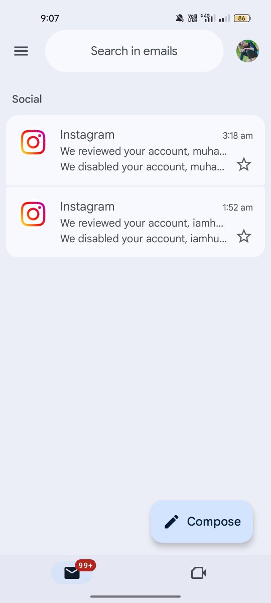 ziya_malik99652's tweet photo. Instagram's "review process": ban 2 fresh accounts same night, zero explanation, zero violation shown.
Their "support" = a bot copy-pasting the same reply for weeks while your work stays dead. 💀
World-class support @instagram 🤡
#InstagramBroken #MetaSupportFail #FixYourApp https://t.co/qhpOP8mJMR