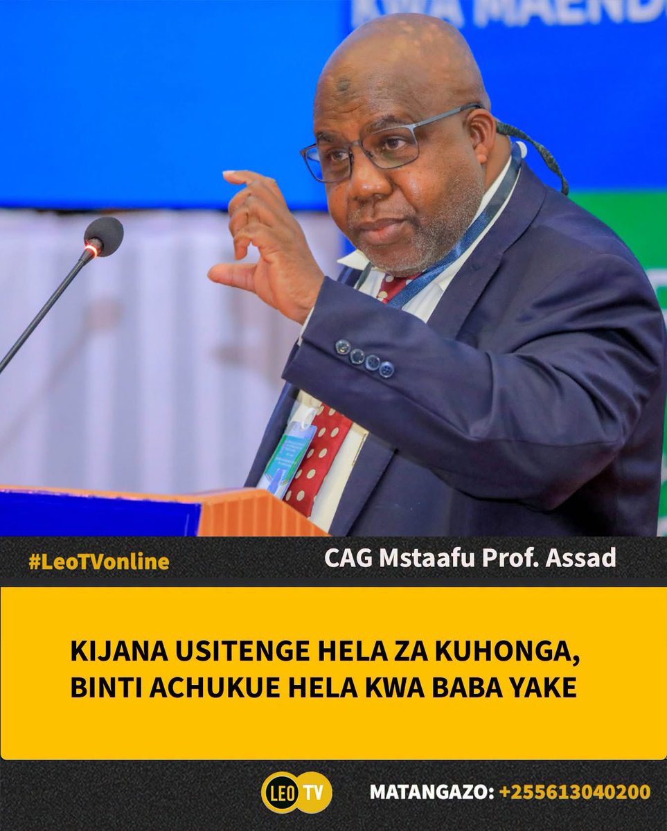 zoetjesheeftX's tweet photo. Mdhibiti na Mkaguzi Mkuu wa Hesabu za Serikali (CAG) mstaafu, Mussa Juma Assad, ameibua mjadala mitandaoni baada ya kutoa kauli kuhusu suala la vijana na mahusiano, akisema kijana anayepata kipato hapaswi kutumia fedha zake “kuhonga” mwanamke.

Prof. Assad alitoa kauli hiyo alipoulizwa kuhusu kijana anayepata kipato cha shilingi milioni moja kwa mwezi anatakiwa kutenga kiasi gani kwa ajili ya kuhonga, ambapo alijibu kuwa kijana huyo hapaswi kutoa fedha hata senti moja kwa ajili ya jambo hilo.

“Hatakiwi kuhonga kabisa, mtoto wa kike achukue hela kwa baba yake na kaka zake. Wewe kama mtu wa nje usitoe hela kwa mtoto wa kike,” amesema Prof. Assad.

Kauli hiyo imezua mjadala miongoni mwa wananchi, huku baadhi wakijadili nafasi ya fedha katika mahusiano ya sasa, wajibu wa mwanaume na mwanamke, pamoja na namna vijana wanavyopaswa kusimamia vipato vyao.

Wewe unaonaje kauli ya Prof. Assad? Je, vijana wanapaswa kuacha kabisa kutoa fedha katika mahusiano au kuna tofauti kati ya kuhonga na kumjali mwenza?

Weka maoni Yako na shirikisha wengine Taarifa hii.