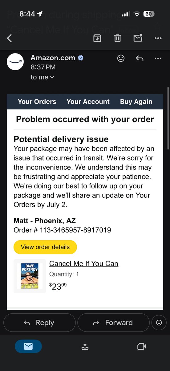 rockoroyle's tweet photo. @stoolpresidente say it ain’t so, I leave for your favorite state in the morning, Ohio.  Can I get signed copy sent there instead of waiting until I get back to AZ mid July?! Help, I need the content!!! https://t.co/T4sUBTv12D