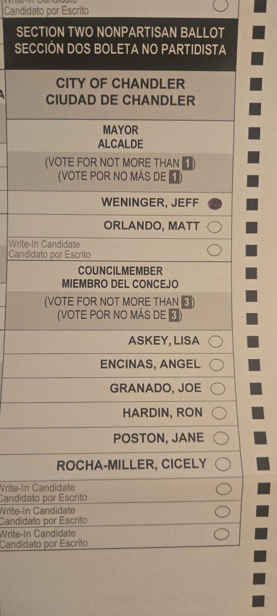 pscottaz's tweet photo. @Rach_IC Does anyone know who to vote for for Chandler city council? https://t.co/4zf7wohhNH