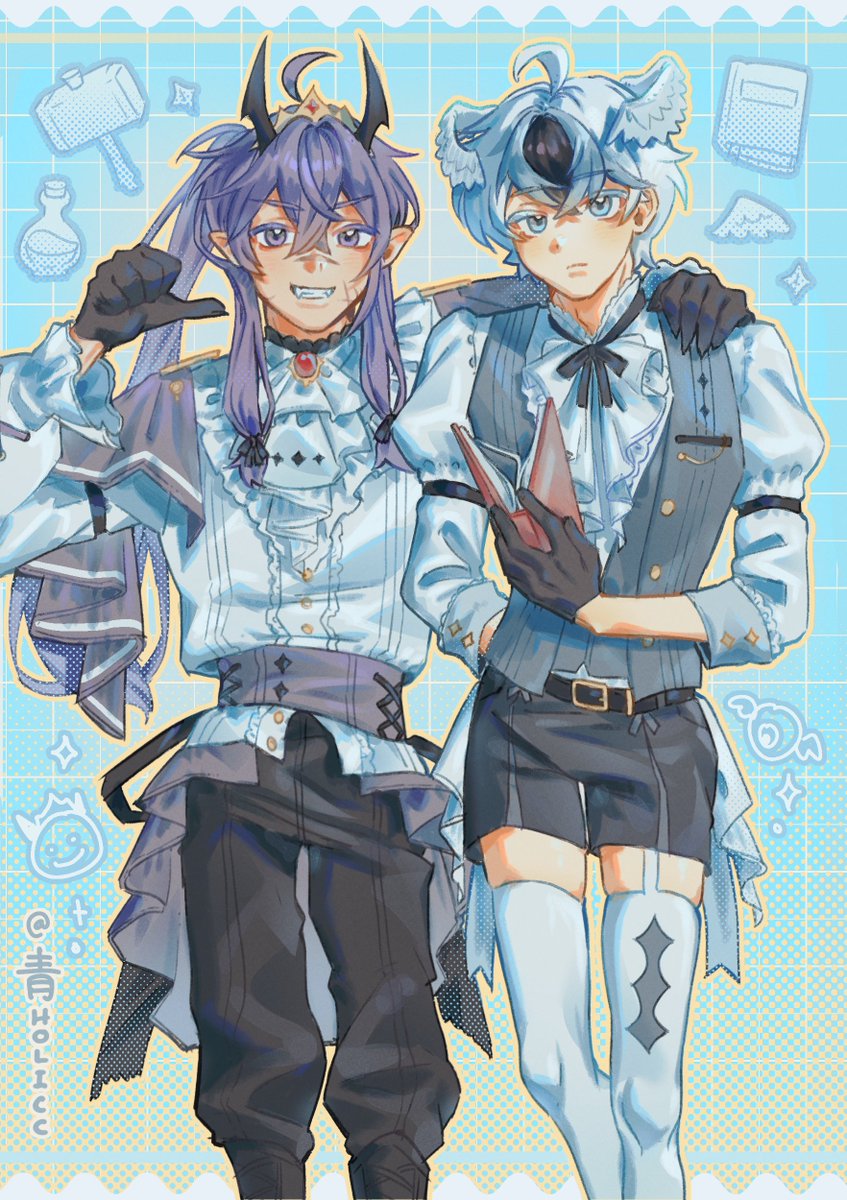 aoholicc's tweet photo. ouji-kei #taxduo ♪
i'll draw them in black &amp; white lolita if this gets 2k likes maybe.,,..👀 https://t.co/RIIADA699A