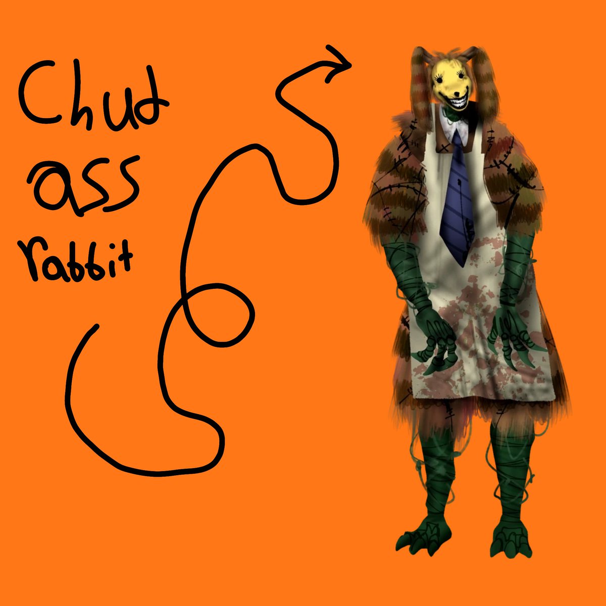 YoItsSpark1's tweet photo. I need to find someone whos good at like horror costumes or fursuits I wanna dress up like this mf https://t.co/NIgOK0S9qm