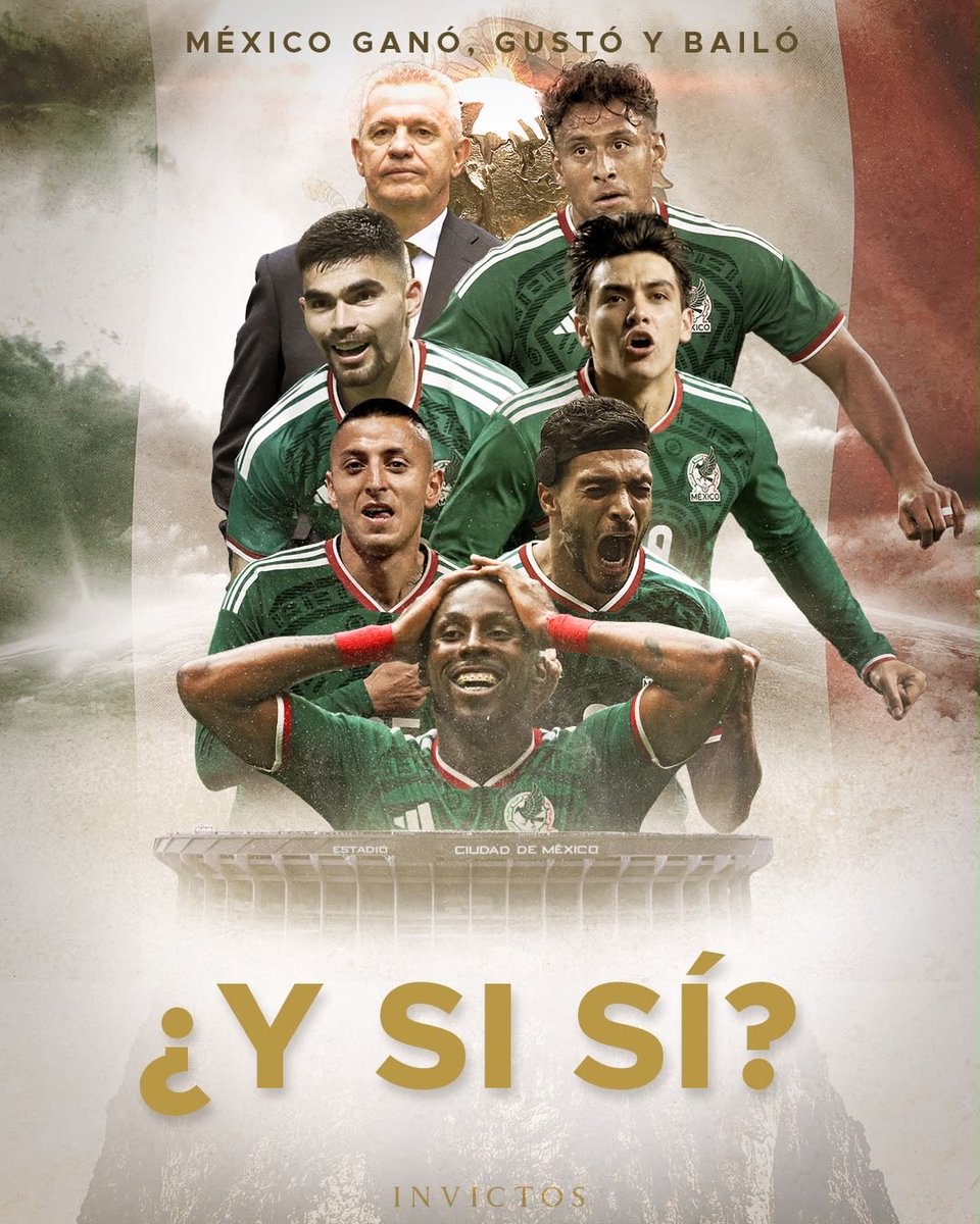 InvictosSomos's tweet photo. ¡¡MÉXICO AVANZÓ A LOS OCTAVOS DE FINAL DE LA COPA DEL MUNDO!!
¡¡DESPUÉS DE 40 AÑOS DE LARGA ESPERA, MÉXICO GANÓ UN PARTIDO DE ELIMINACIÓN DIRECTA EN LA COPA DEL MUNDO!!
¡¡TRIUNFO HISTÓRICO ANTE ECUADOR!!
¡¡LE PASAMOS POR ENCIMA A LA TRI EN EL ESTADIO AZTECA!!
¡¡OTRA VEZ ESTAMOS ENTRE LAS 16 MEJORES SELECCIONES DEL PLANETA!!
¡¡NOCHE GLORIOSA Y LEGENDARIA EN EL ESTADIO AZTECA!!
¡¡HOY NO DUERME NADIE EN MÉXICO!!
¿¿Y SI SÍ, SEÑORAS Y SEÑORES?? ¿¿Y SI SÍ??