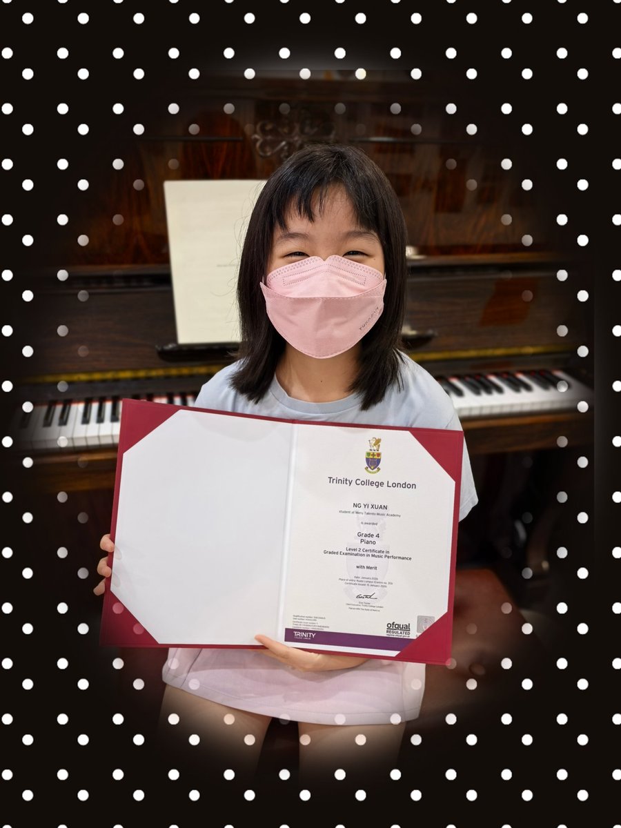AcademyMeru's tweet photo. [MTMA Fun Learning] Yi Xuan G4 done. Hoping to G6 🤣❤️❣️💕💞❤️❤️‍🩹❤️‍🔥 

#Selangor
#Klang
#Cyberjaya
#Putrajaya
#Musicteacher
#Pianoteacher
#Violin
#Online
#2yto80y
#Piano
#learningisfun 
#Funlearning
#noregret
#merutalentomusicacademy
#6013-932 3368

#https://wa.link/4t336m https://t.co/00DEVNBnIE