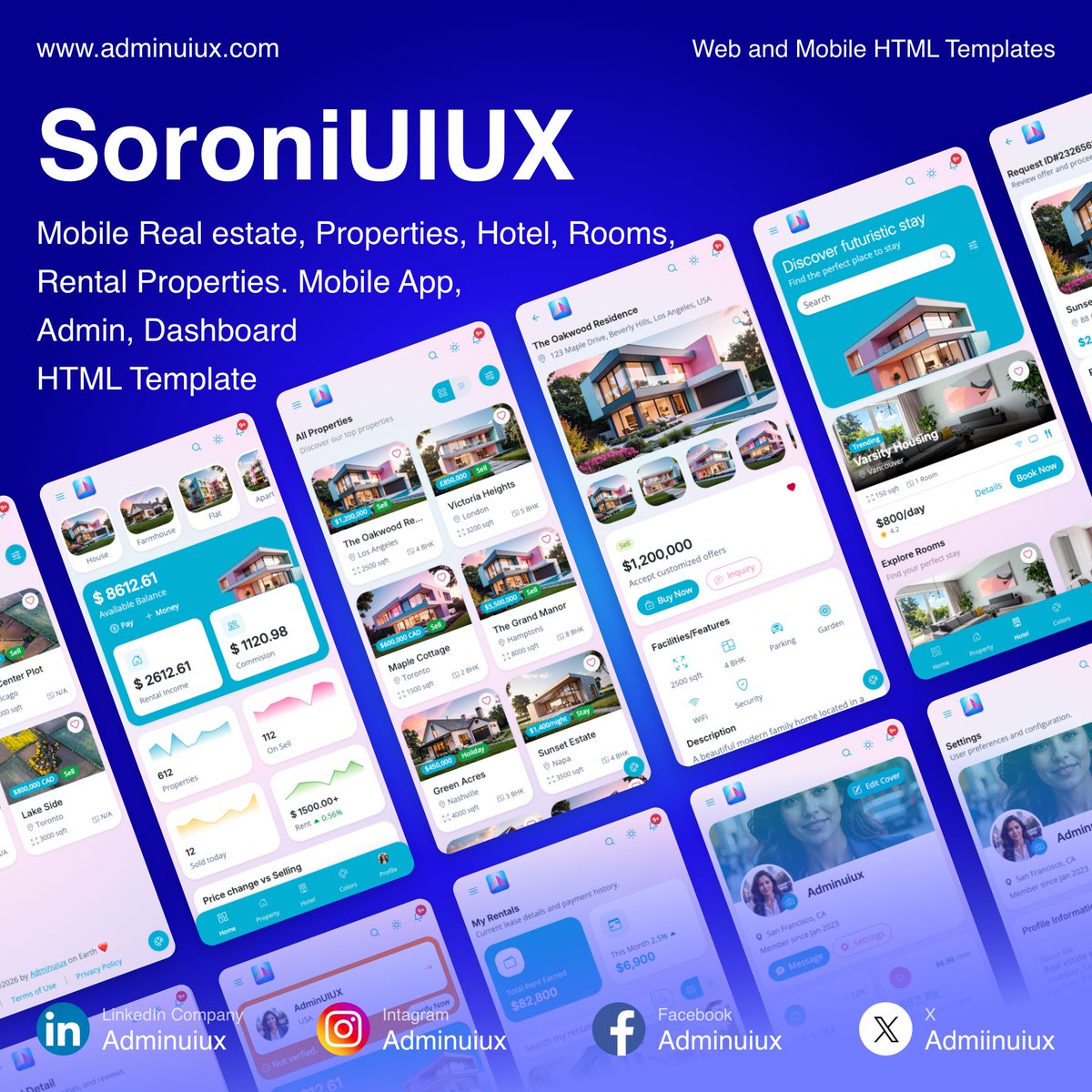 Admiinuiux's tweet photo. https://t.co/Dwr0TUb21c
SoroniUIUX: Ultra-fast #MobileFirst Bootstrap 5 UI. Ship your Real Estate Hotel Booking Rental Properties and tracking #MVP faster! #WebDev #HTMLTemplate #mobileapp #mobiledevelopement https://t.co/af04aYB26J