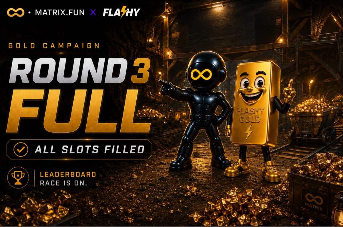 matrixdotfun's tweet photo. Gold Rush Round 3 filled 1500 spots

Even in a rough market, people still show up when there is a reason to come back

For projects: Matrix gives you exposure inside a live campaign with active users, repeat visits, and $500,000 in rewards already secured via @FlashyGoldHQ 

$MTX https://t.co/srxYa6TZvp