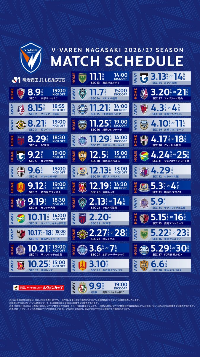 v_varenstaff's tweet photo. @J_League 🔷🔶
※スマホの壁紙に是非ご活用ください📱
#vvaren #Jリーグ @J_League https://t.co/pCuv5DBdpi