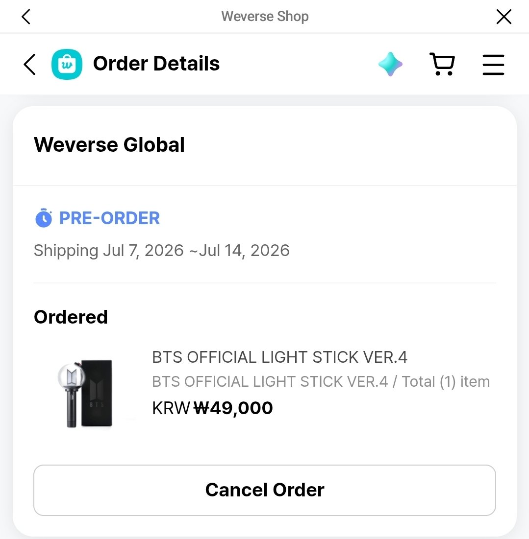 diminosaur's tweet photo. D-179

I want to say so many things but since I have so many days left, I want to update something that happened today.

I FINALLY SECURED THAT ARMYBOMB VER. 4!

Like, I ordered from this seller since  before the first batch and the thing sold out so fast that my queue is finally https://t.co/0fSUj7Yweu