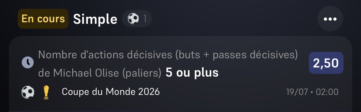 BourbixXx's tweet photo. @WinamaxSport bonjour, vous validez les paris avant coupe du monde à quelle moment ? Merci https://t.co/o8vlFvlXPP